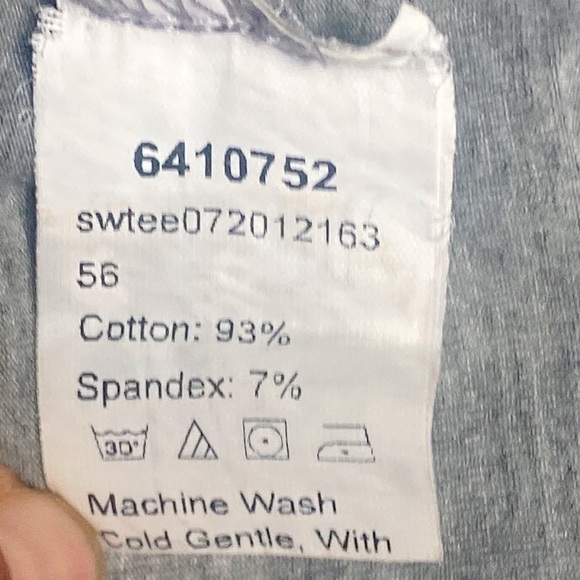 Shein 93% Cotton Soft Fray Tee Shirt Size 0XL - Picture 5 of 6